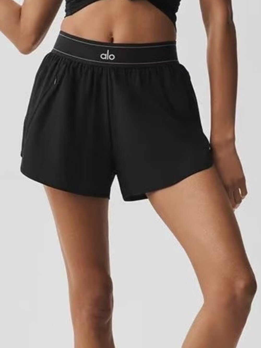 🥞Alo Yoga Match Point Tennis Skirt Black Fashion Leader